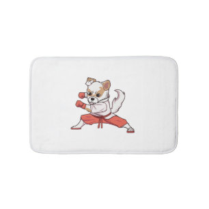 Tapis De Bain Chien connaît Karate