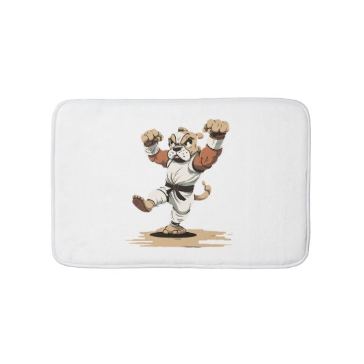 Tapis De Bain Chien connaît Karate (Devant)