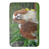 Tapis De Bain Chien coquelicot de Blenheim Cavalier (devant Vertical)