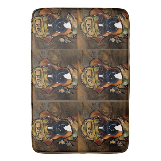 Tapis De Bain Chien de boîte (devant Vertical)