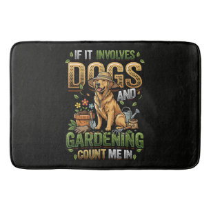 Tapis De Bain Chien de jardin si cela implique des chiens et du