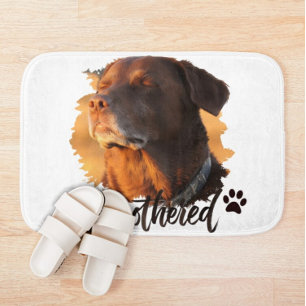 Tapis De Bain Chien de l'heure dorée imperturbable – Minimaliste