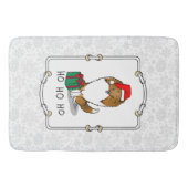 Tapis De Bain Chien de Noël Santa Hat Shetland Sheepdog (sable)  (Devant)