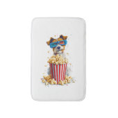 Tapis De Bain Chien de soirée cinéma Popcorn Pup (Devant (Vertical))