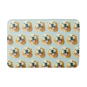 Tapis De Bain Chien de sourire de golden retriever dans