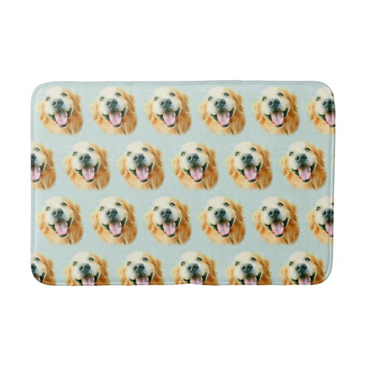 Tapis De Bain Chien de sourire de golden retriever dans (Devant)
