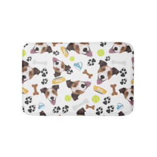 Tapis De Bain Chien de sourire Jack Russell Terrier