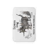 Tapis De Bain Chien Demon Vintage Funny migre (Devant (Vertical))