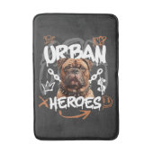 Tapis De Bain Chien des Héros Urbains (Devant (Vertical))