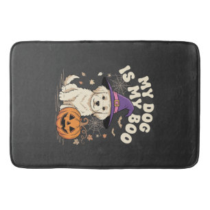 Tapis De Bain Chien d'Halloween Mon chien est mon amour