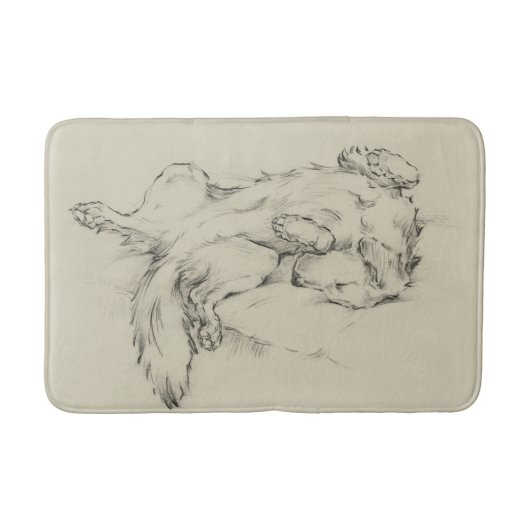 Tapis De Bain Chien fatigué (Devant)