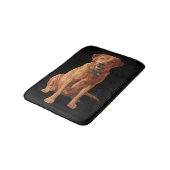 Tapis De Bain Chien jaune rouge de Fox labrador retriever (Angle)
