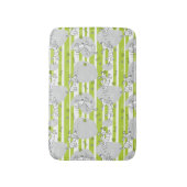 Tapis De Bain chien jouant l'arrière - plan de motif (Devant (Vertical))