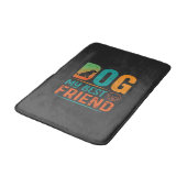 Tapis De Bain Chien Mon Meilleur Ami Design Rétro (Angle)