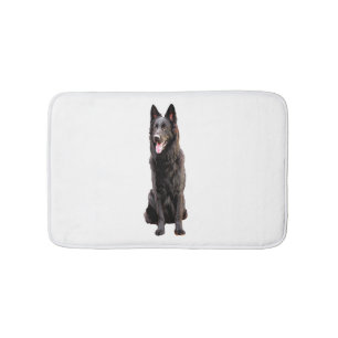 Tapis De Bain Chien noir berger allemand
