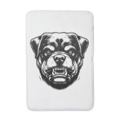 Tapis De Bain Chien Rottweiler (Devant (Vertical))