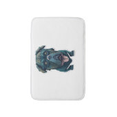 Tapis De Bain Chien vert avec lunettes (Devant (Vertical))