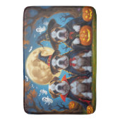 Tapis De Bain Chiens Bullmastiff Citrouille Halloween Funny (devant Vertical)