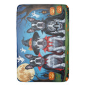 Tapis De Bain Chiens Cane Corso Citrouille Halloween Drôle (devant Vertical)