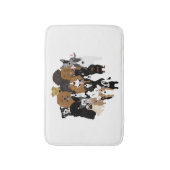 Tapis De Bain Chiens, Chat, Poulet (Devant (Vertical))