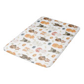 Tapis De Bain Chiens d'aquarelle. (Angle)