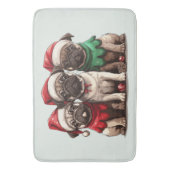 Tapis De Bain Chiens de Carlin de Noël (devant Vertical)