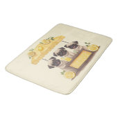Tapis De Bain Chiens de carlin Stand de Lemonade (Angle)