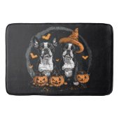 Tapis De Bain Chiens de Halloween Boston Terrier (Devant)