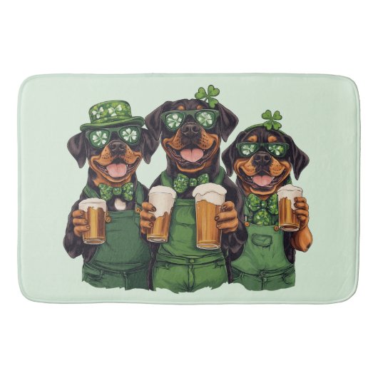 Tapis De Bain Chiens de la Saint Patrick (Devant)