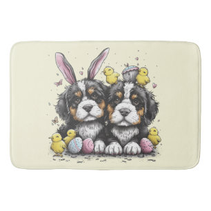 Tapis De Bain Chiens de montagne bernois de Pâques