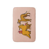 Tapis De Bain Chiens de Noël (Devant (Vertical))