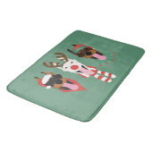 Tapis De Bain Chiens de Noël Dobermann (Angle)