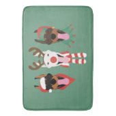 Tapis De Bain Chiens de Noël Dobermann (devant Vertical)