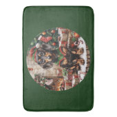 Tapis De Bain Chiens de Noël Elf Dachshund (devant Vertical)
