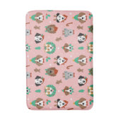 Tapis De Bain Chiens de Noël en Accessoires de vacances Motif (Devant (Vertical))