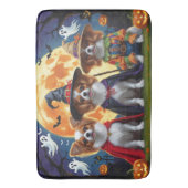 Tapis De Bain Chiens de Papillon Citrouille Halloween Funny (devant Vertical)