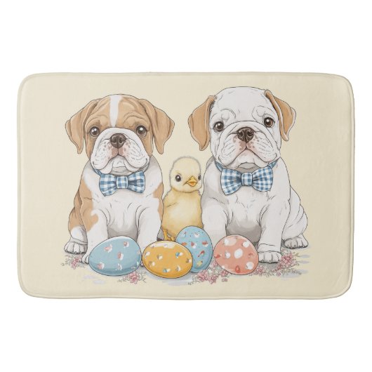 Tapis De Bain Chiens de Pâques (Devant)