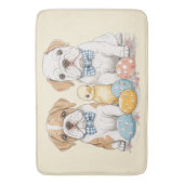 Tapis De Bain Chiens de Pâques (devant Vertical)
