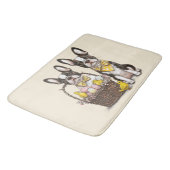 Tapis De Bain Chiens de Pâques Boston Terrier (Angle)