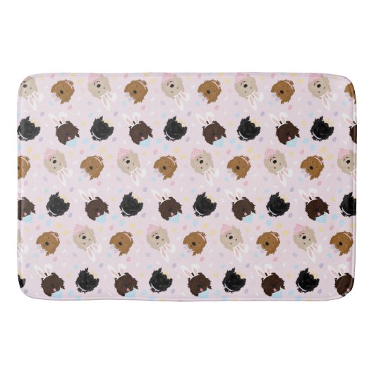 Tapis De Bain Chiens de Pâques Bunny Goldendoodle (Devant)