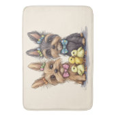Tapis De Bain Chiens de Pâques Yorkshire Terrier (devant Vertical)