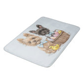 Tapis De Bain Chiens de Pâques Yorkshire Terrier (Angle)