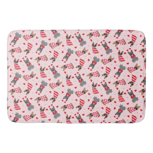 Tapis De Bain Chiens de Saint-Valentin (Devant)