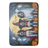 Tapis De Bain Chiens de Setter anglais Citrouille Halloween Funn