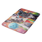 Tapis De Bain Chiens de taureau français, Milkshake (Angle)