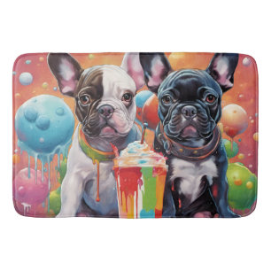 Tapis De Bain Chiens de taureau français, Milkshake