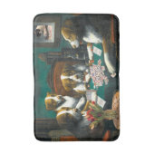 Tapis De Bain Chiens d'heure-milliampère Jongg jouant le tapis (Devant (Vertical))