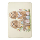 Tapis De Bain Chiens Goldendoodle de Pâques (devant Vertical)