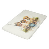 Tapis De Bain Chiens Labrador Retriever à la pêche (Angle)