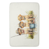 Tapis De Bain Chiens Labrador Retriever à la pêche (devant Vertical)